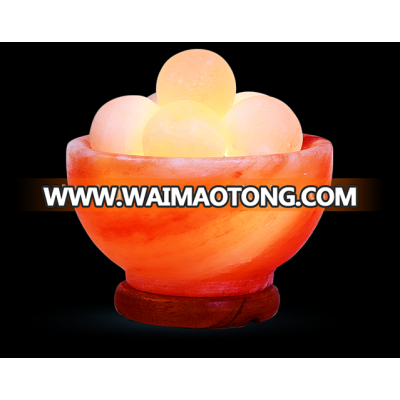 Himalayan Salt Lamp Fire Bowls Round with Balls