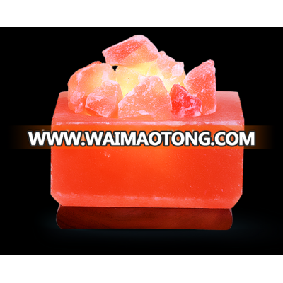 Himalayan Salt Lamp Fire Bowls Square with Chunks